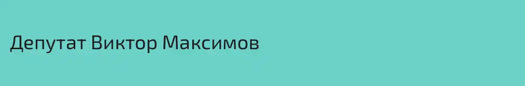 Депутат Виктор Максимов